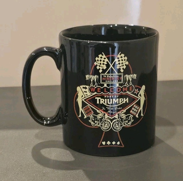 Tams Triumph Black Mug Welcome To Fabulous  Hinckley Home Of Triumph Motorcycle