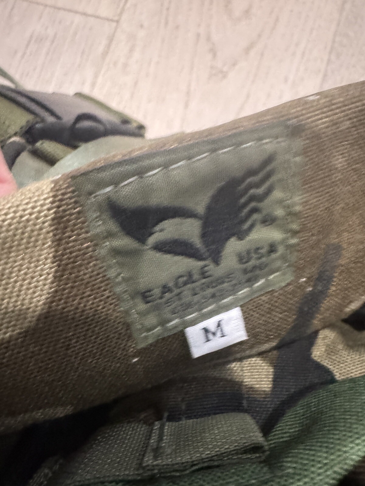 New Eagle Industries USA Woodland / Gray Parachute Bag Parachutist Drop Bag