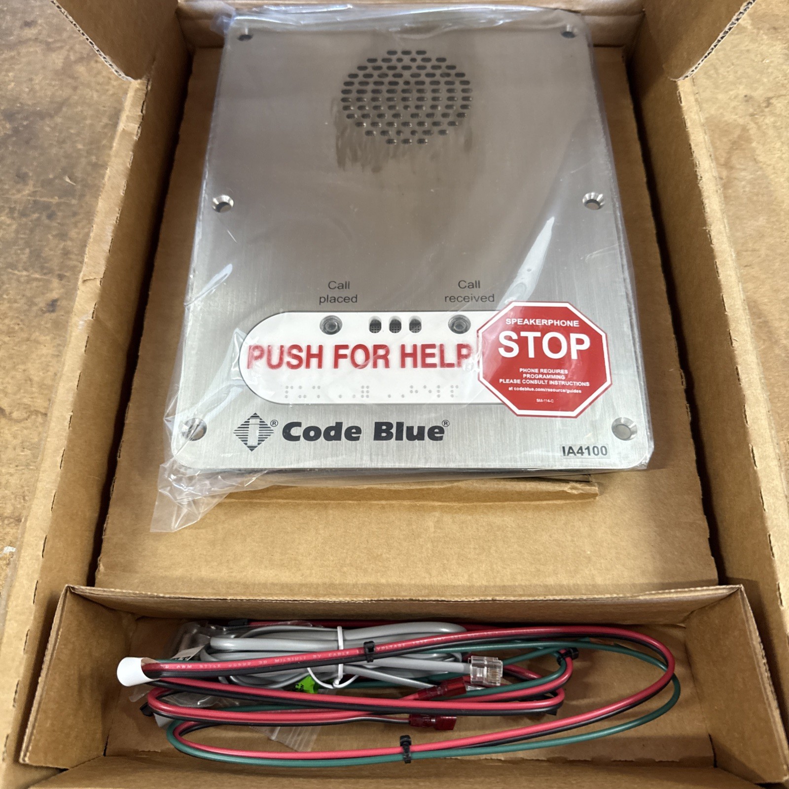 New Open Box CODE BLUE IA4100 Speakerphone