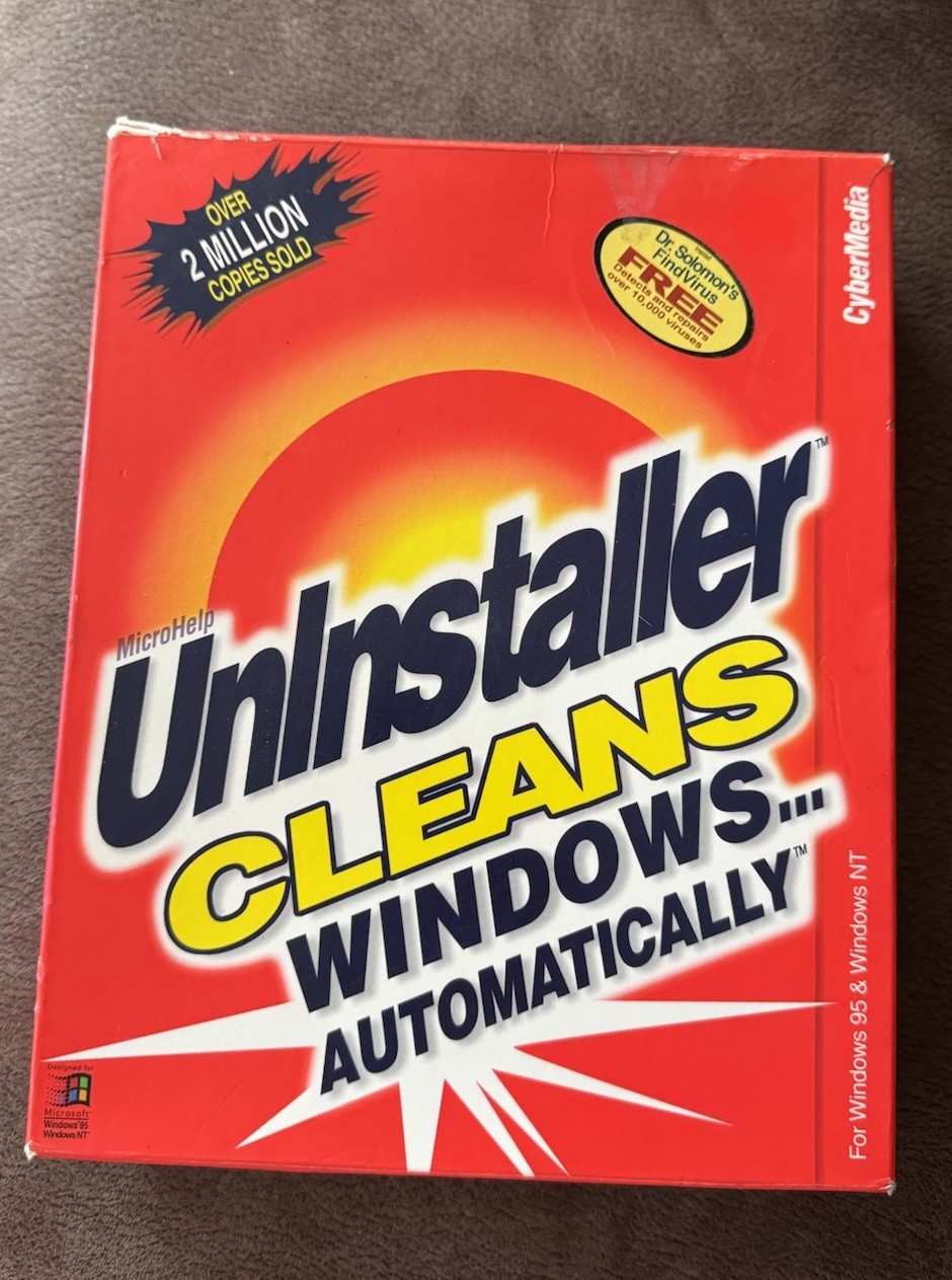 Microhelp Uninstaller Windows 95 And NT CD Rom Version CyberMedia