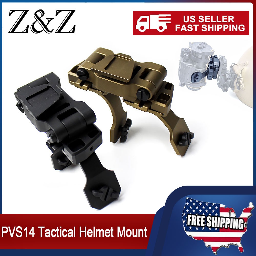 Aluminum For PVS14 Dual J Arm Bridge Binocular Mount Night Vision Helmet Mount