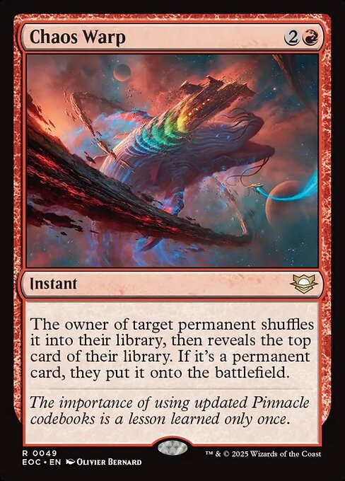 Chaos Warp 49 R Normal EOC MTG NM
