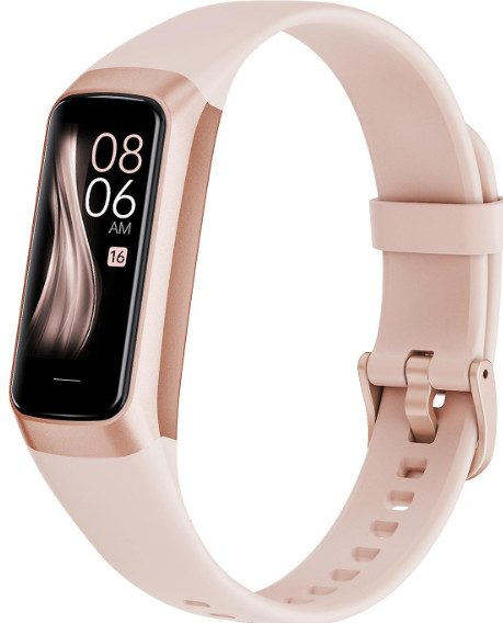 NIB AMOLED 1.1 Smart Band Bracelet Fitness Sport Smart Watch Fitness Track PINK