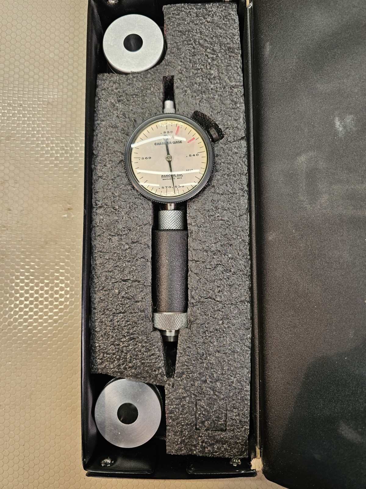 BARCOR 717438/2 Chamfer Gage .545-.550 M12X 1.5 .001" Precision Dial Indicator