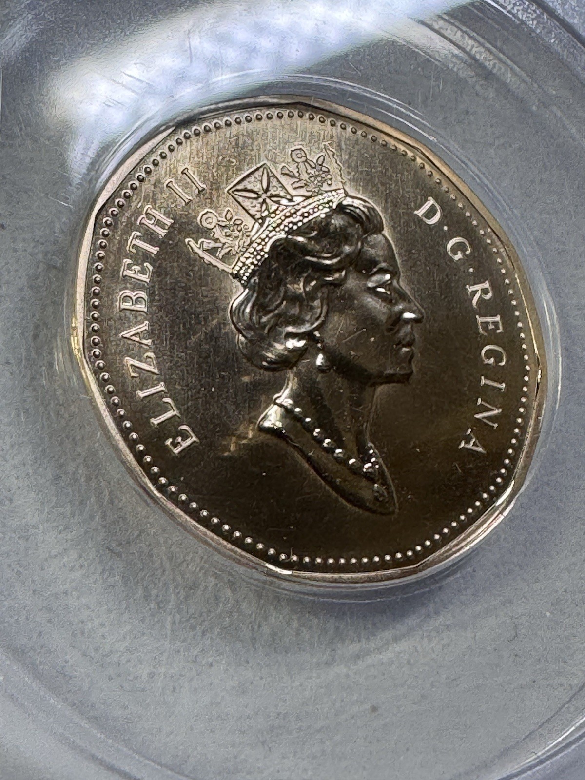 1997 Canada $1 Loonie Graded MS 68 by ANACS Specimen