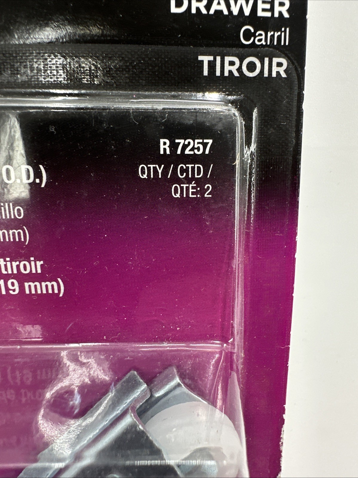 Prime-Line Products R 7257 Drawer Track Center Roller(two Per Pack) Replacement