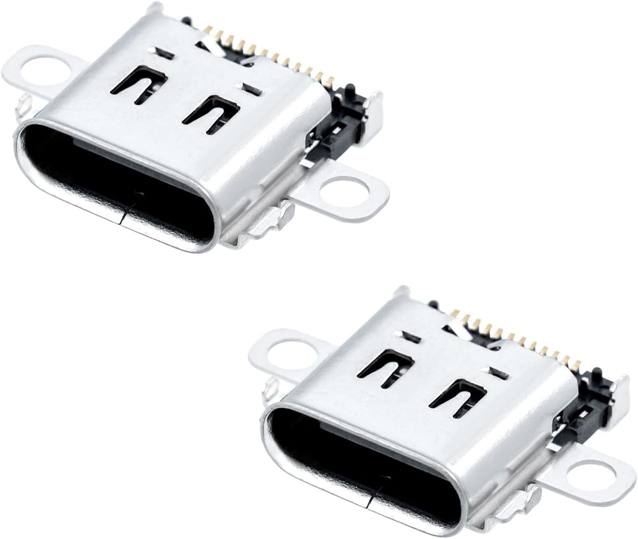 Compact USB C Charging Ports for Nintendo Switch - 2 Pack Durable Connectors