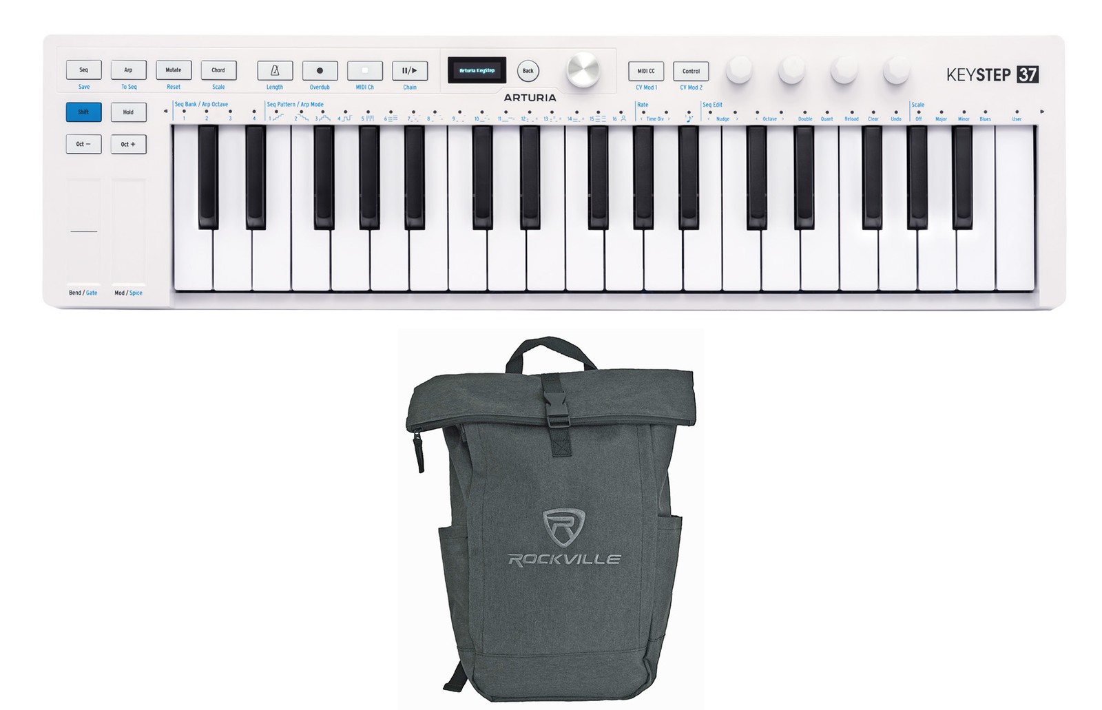 Arturia KeyStep 37 MK2 37-Key Sequencer USB MIDI Keyboard Controller+Laptop Bag