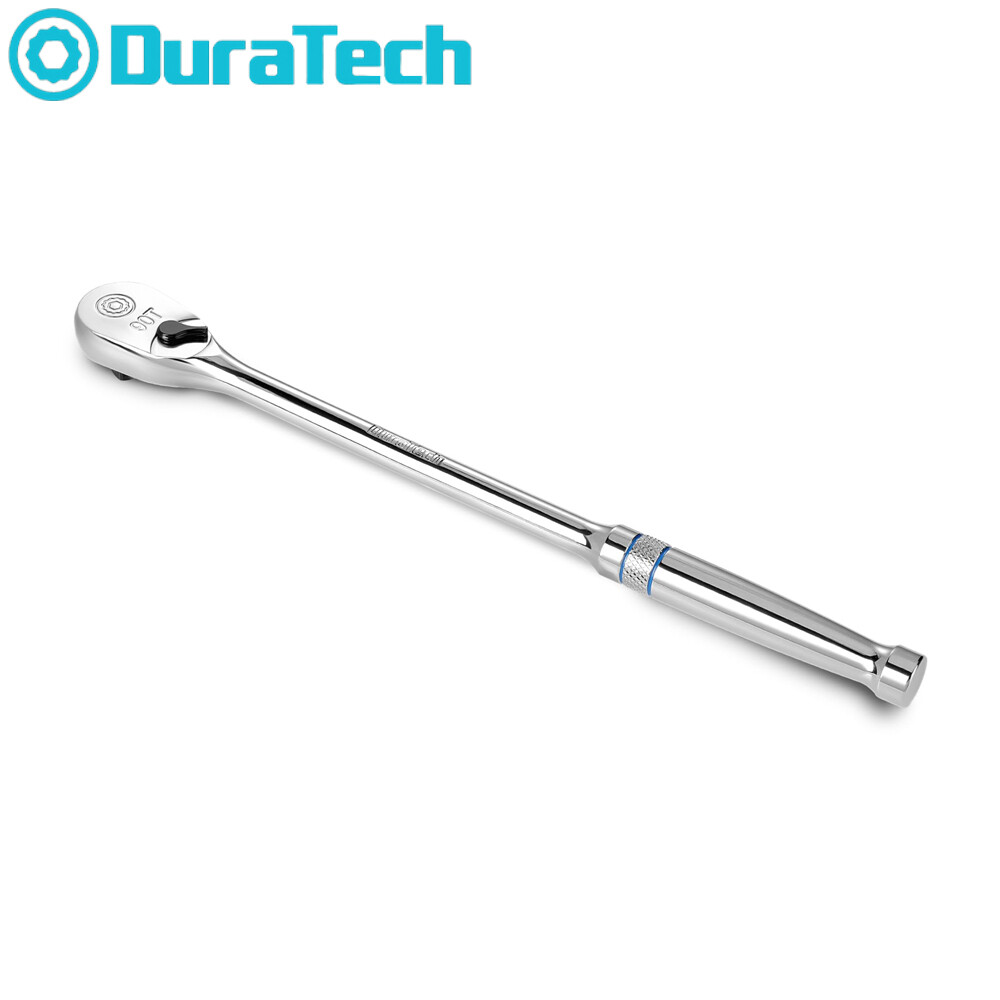 DURATECH 3/8" Drive Ratchet Handle Ratchet Wrench 90-Tooth 12" Extra Long Handle