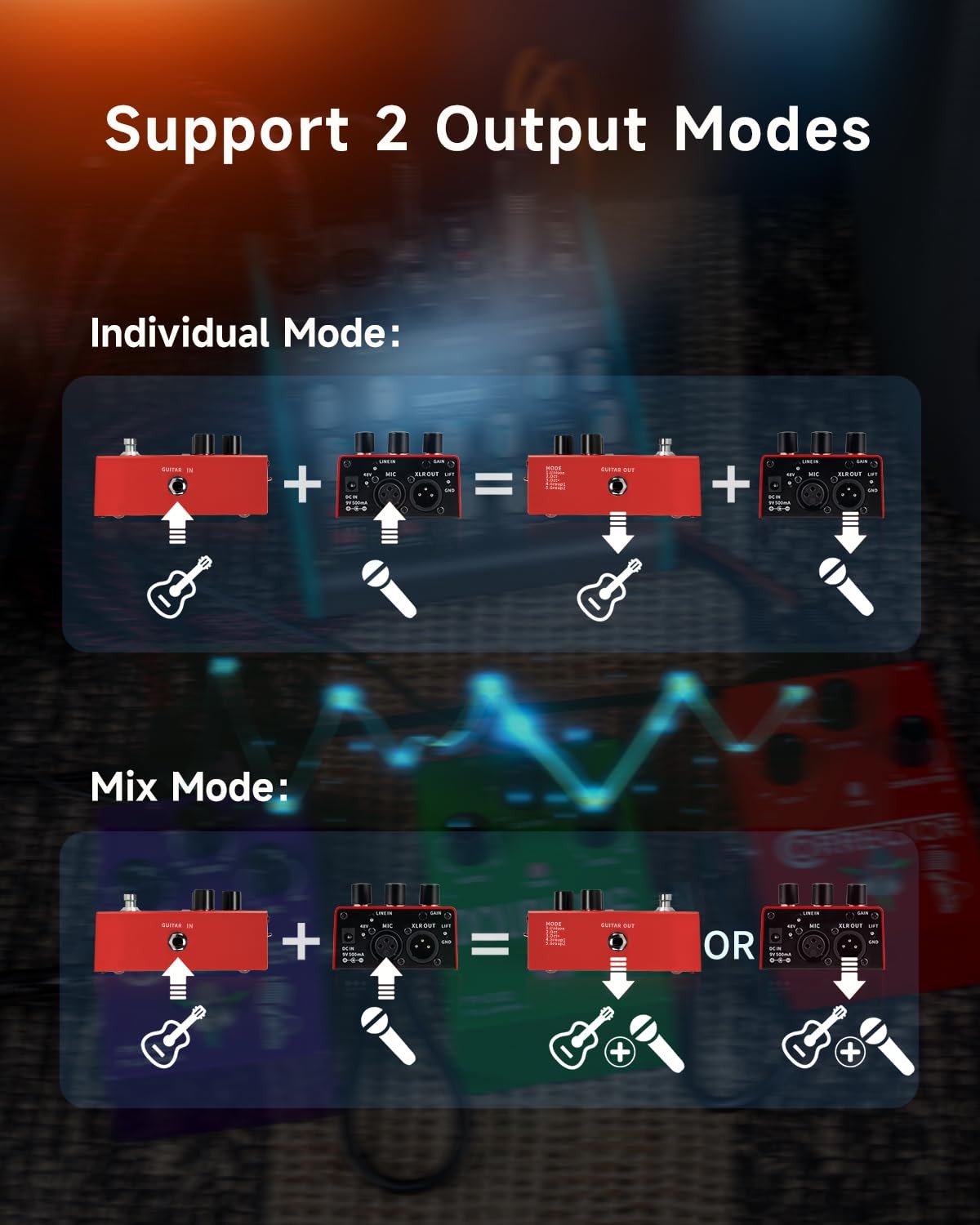 FLAMMA FV01 Vocal Effects Processor Pitch Correction