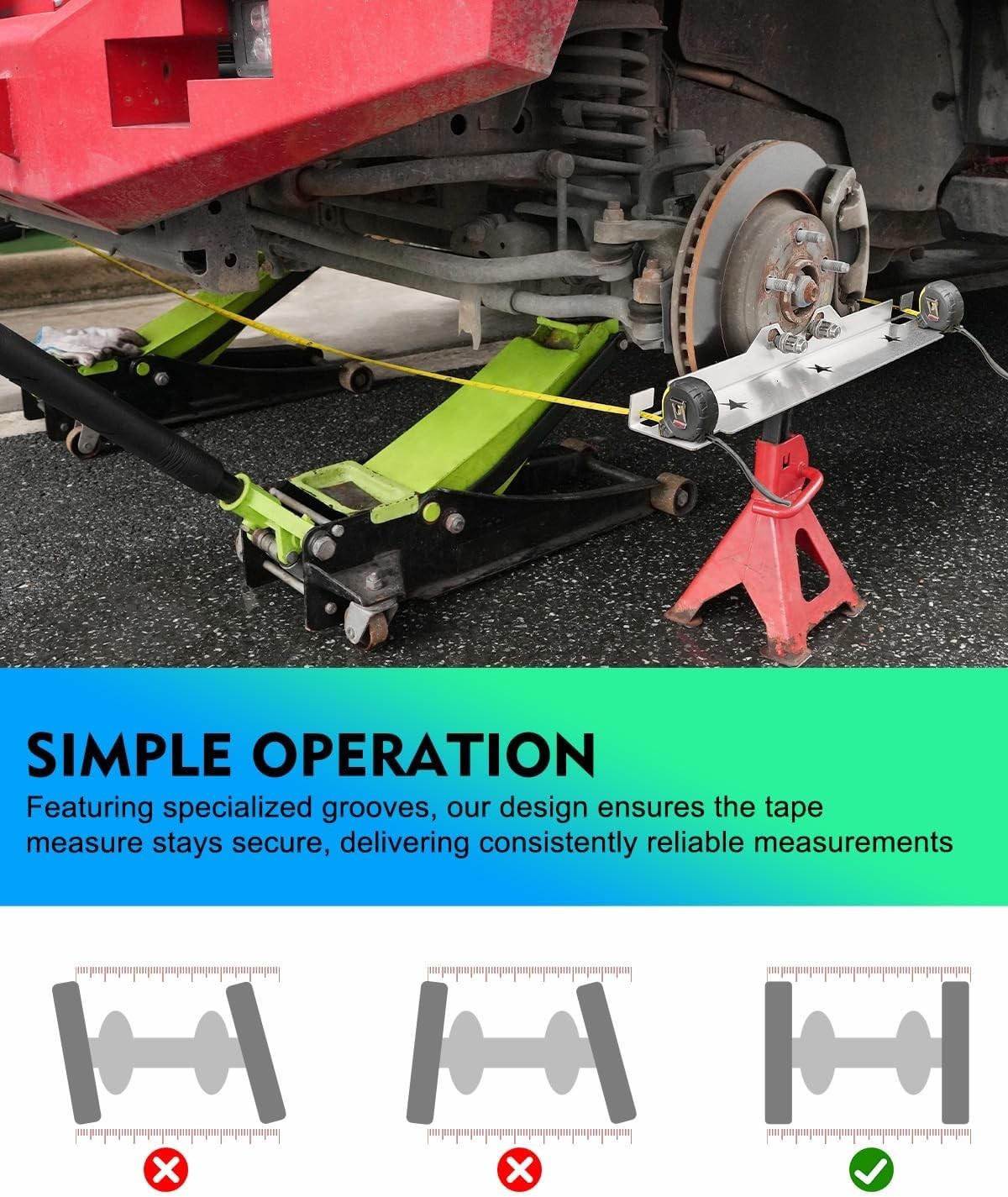 Professional-Grade Stainless Steel Wheel Alignment Tool for Enhanced Stability