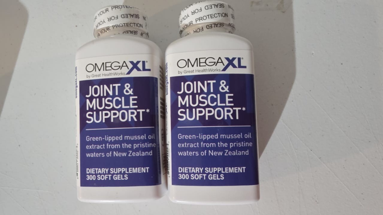 OMEGA XL 300 CAPSULES   PACK OF 2 Lipped Mussel Joint & Muscle Relief Supplement