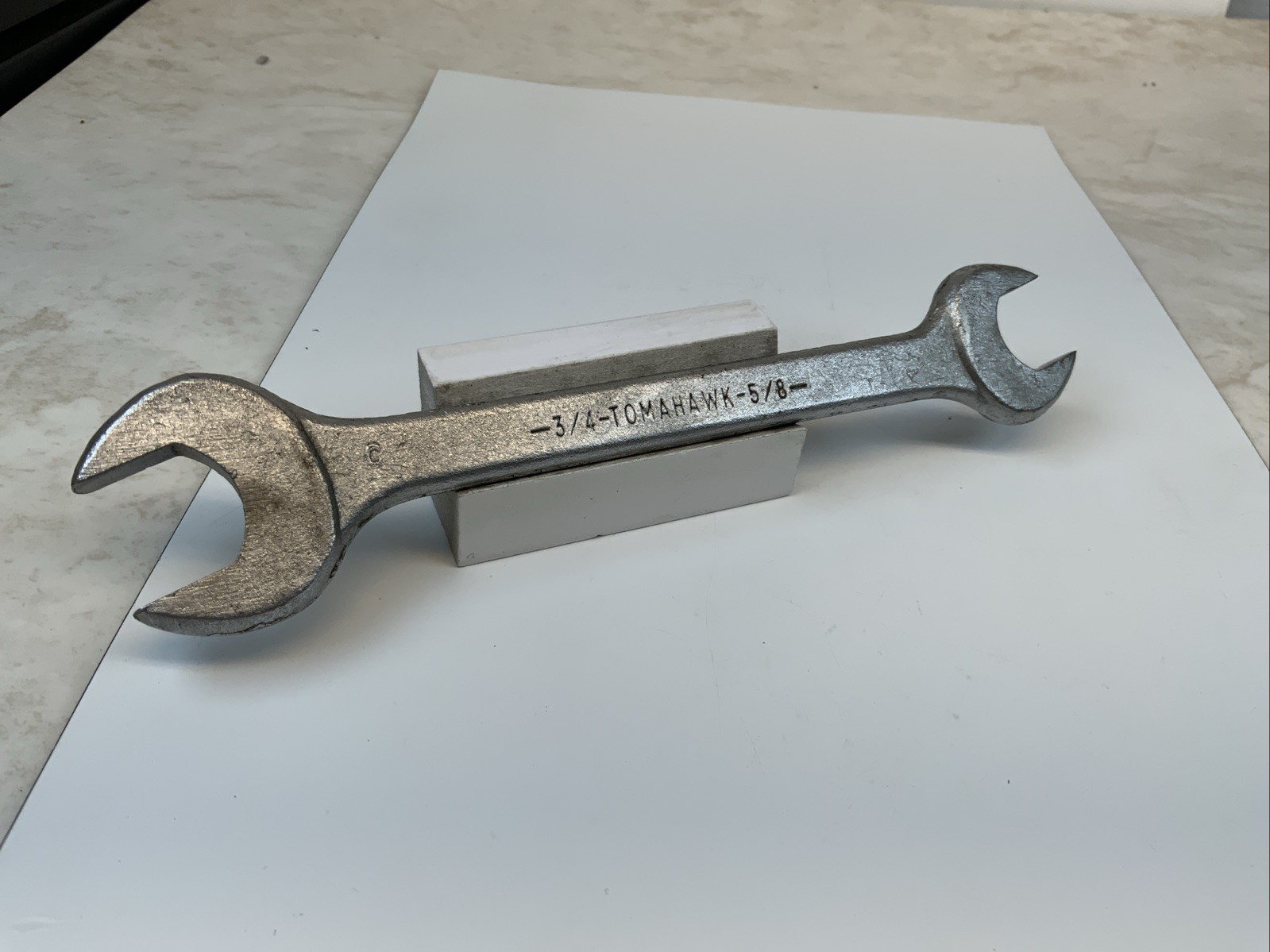 Tomahawk Open End Wrench,  3/4" X 5/8",  USA