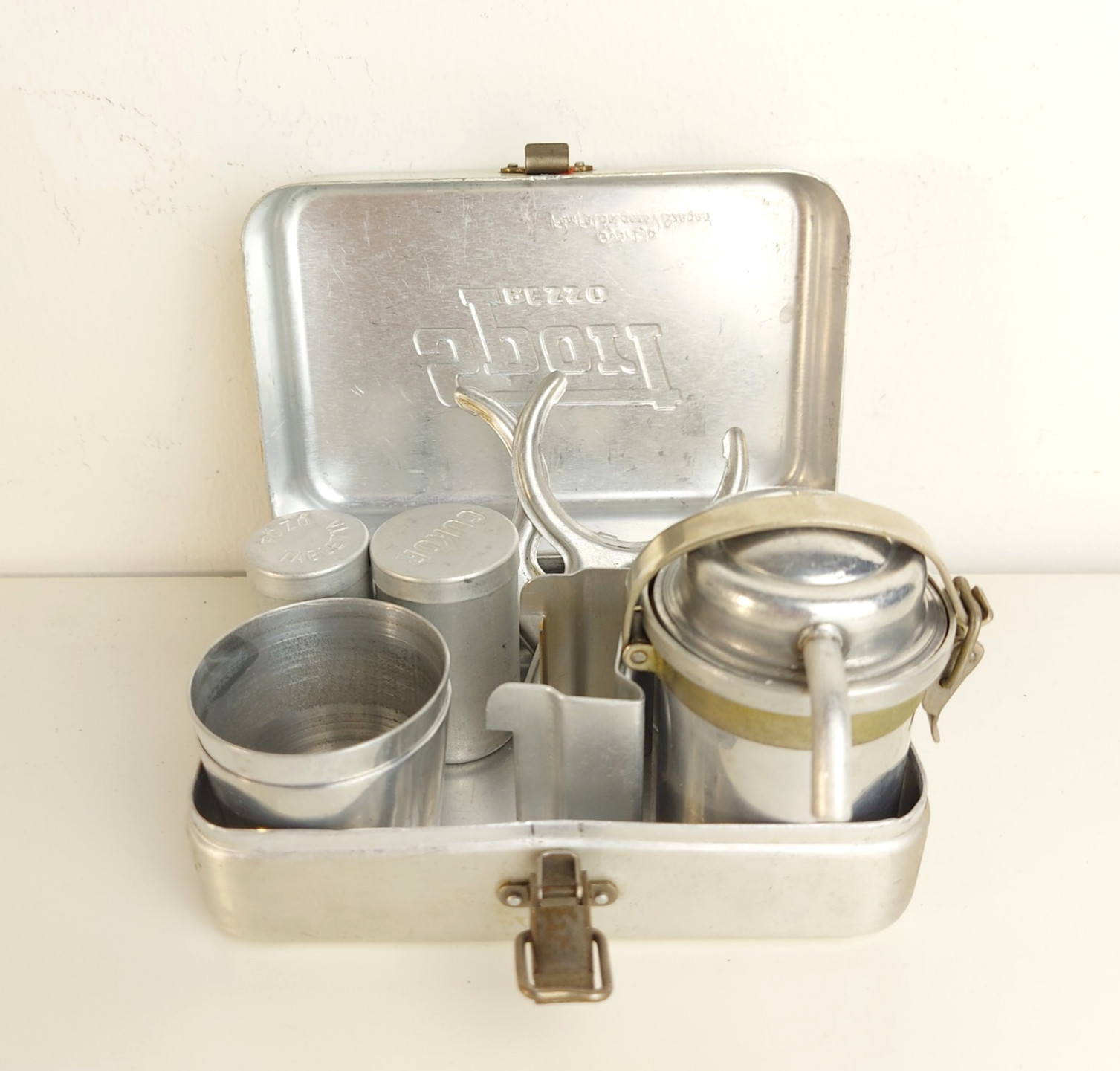 Original Vintage SPORT PRESSO Mini Espresso Coffee Maker Set For Camping 1950s