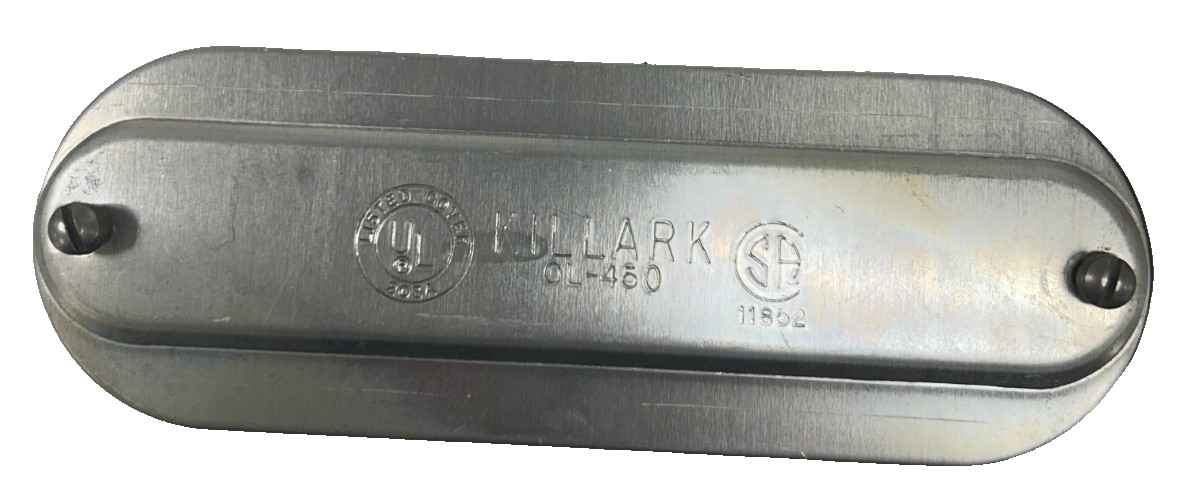 KILLARK CONDUIT COVER W/GASKETS OL-450 ALUMINUM O-SERIES 1-1/2" HUB SIZE LOT 3