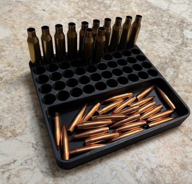 6.5 PRC Reloading Tray Blocks Type .550 Holds 50 rounds