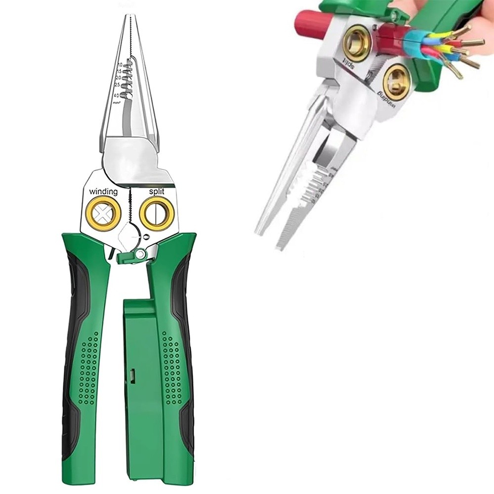 8 In 1 Wire Stripper Twisting for Cutting and Pulling Wires, Cable Scissors