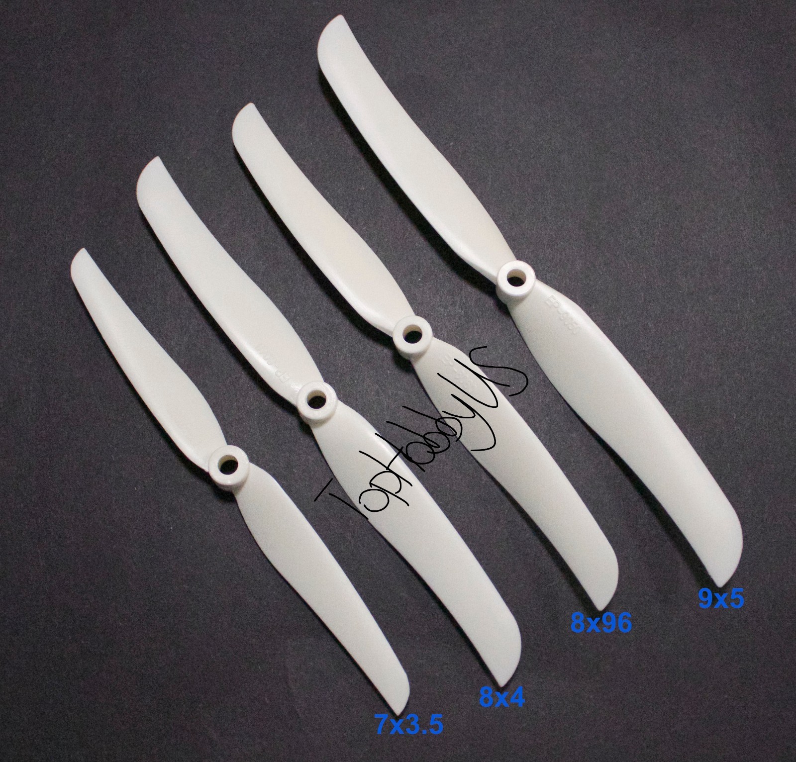 4PCS EP-9050 (9x5) RC Plane Electric Propeller, White, (US SELLER/SHIP)