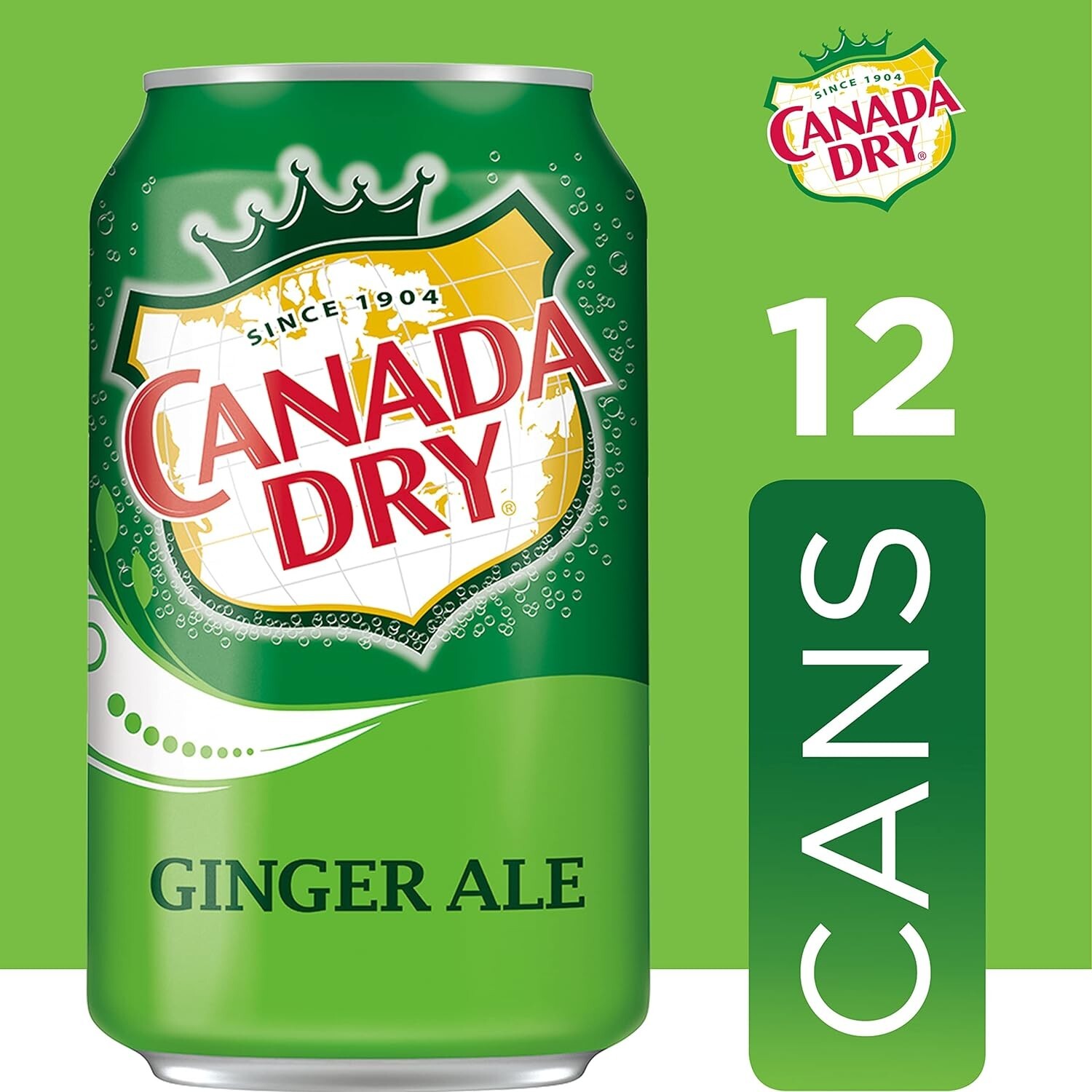 Canada Dry Ginger Ale, 12 oz Cans, 12-Pack