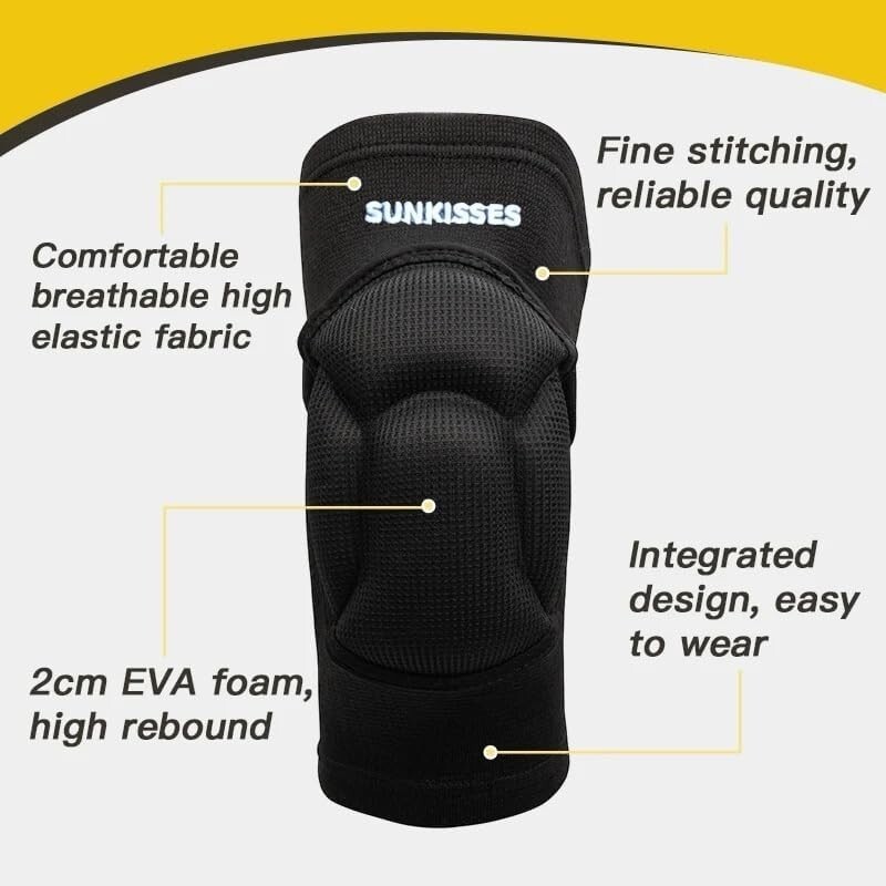 Knee Pads, Thick Sponge Anti-Slip, Collision Avoidance Knee Sleeve Small