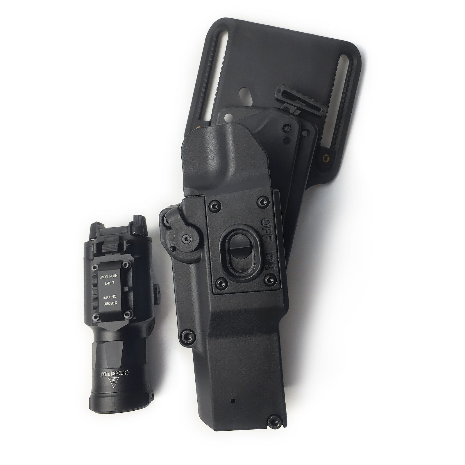 Tactical XH35 Flashlight Weapon Light LED & Light Holster Landing Adapter Suits