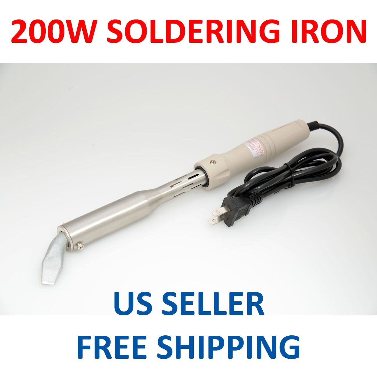 200W SOLDERING IRON HEAVY DUTY CHISEL POINT 200 WATT CRAFT MANUFACTURING CAR