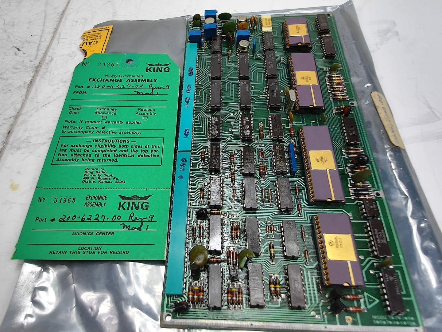Aviation Circuit Board King 200-6227-00 (CORE)