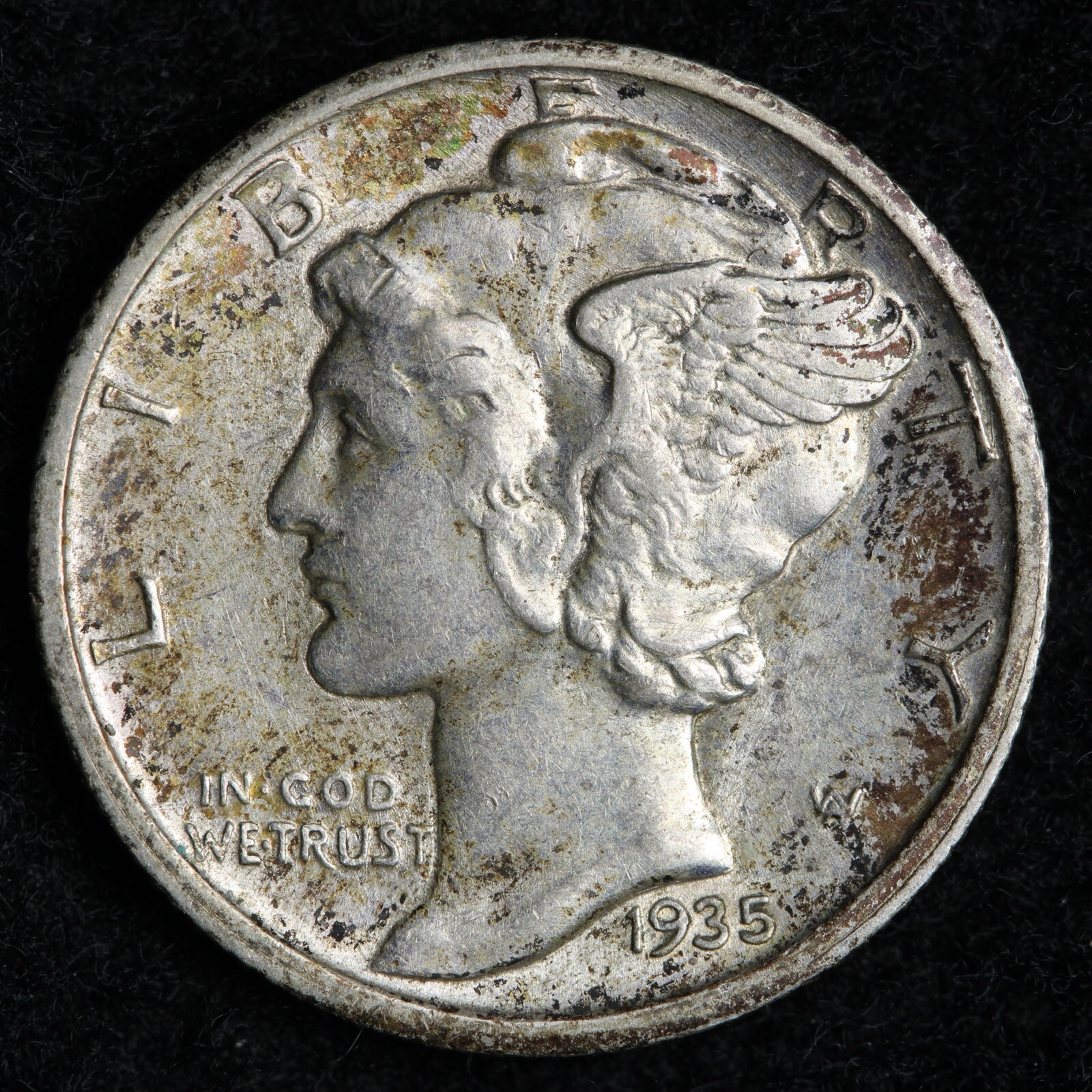 1935-D Mercury Silver Dime BU *UNCIRCULATED* MS E118 T