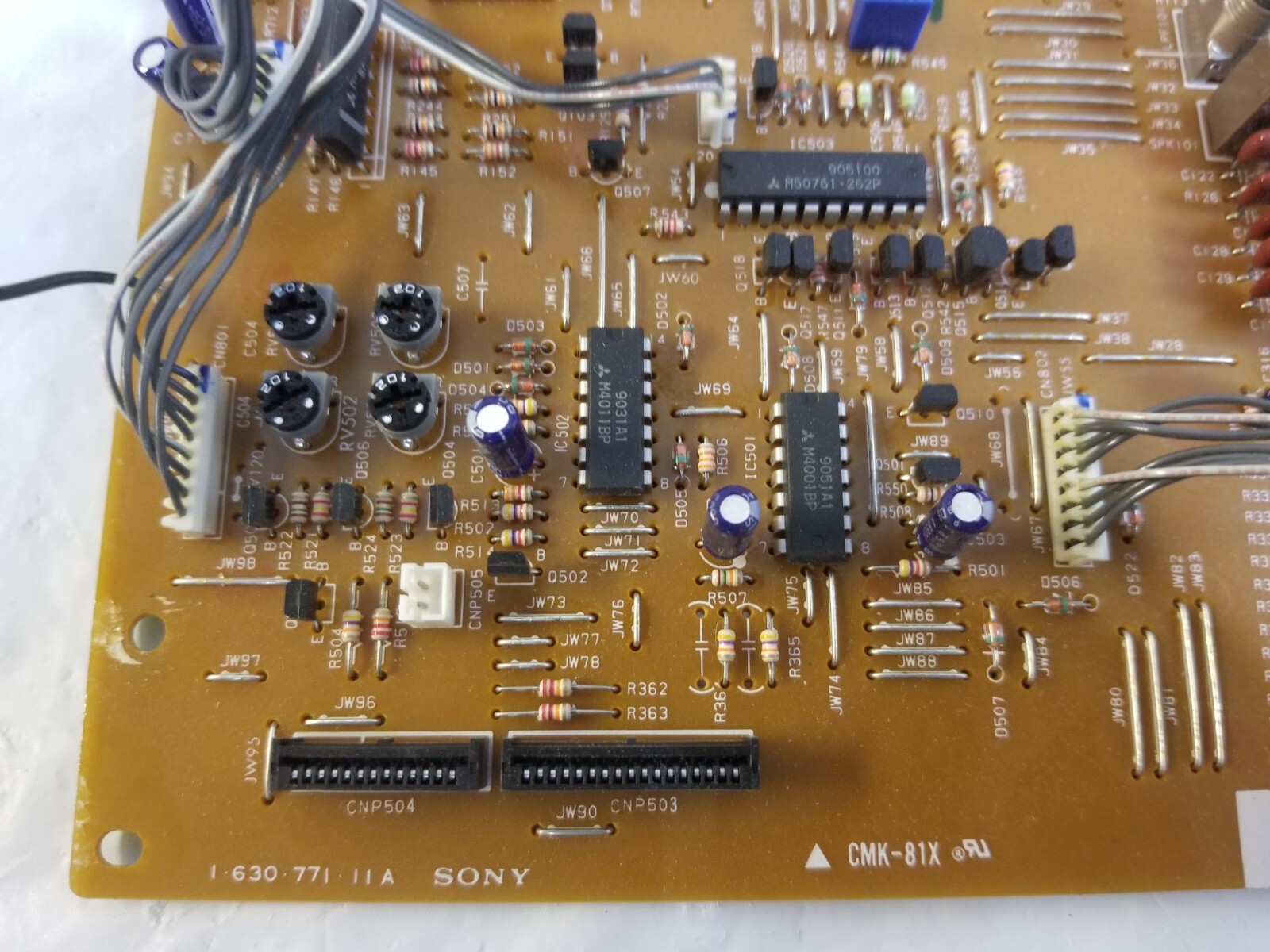 SONY TC-WR510 Stereo Cassette Deck MAIN PCB BOARD