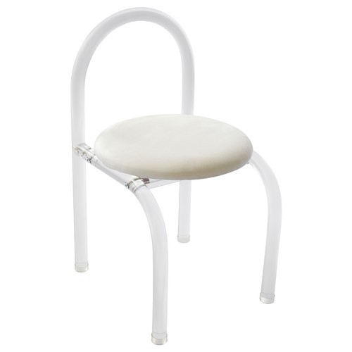 Modern Minimalist Acrylic Clear Desk Chair Makeup Chair 40*40*72cm Velvet