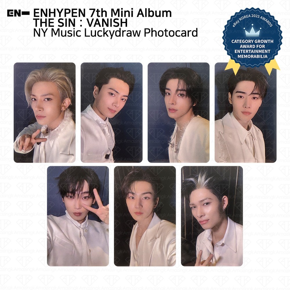 Enhypen 7th Mini The Sin : Vanish NY Music Lucky Draw Photocard