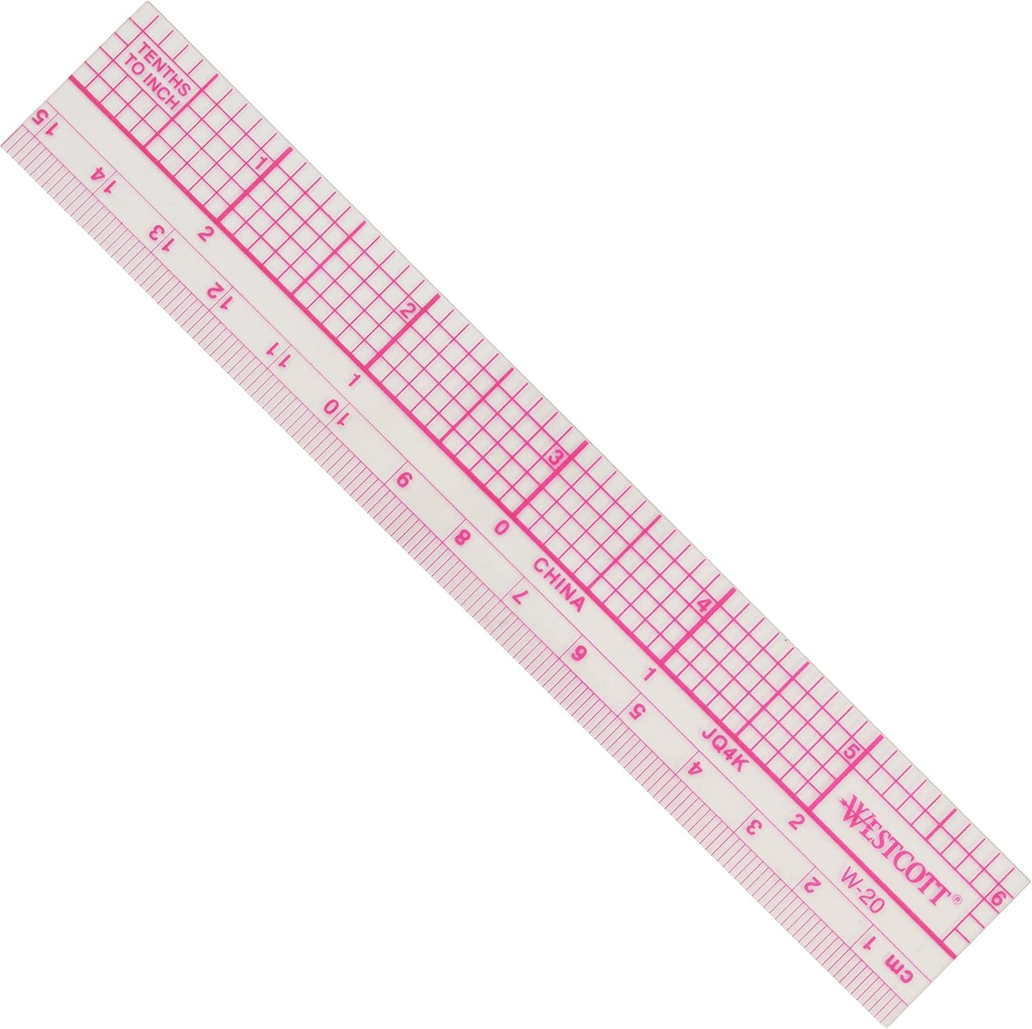 Transparent graph ruler zero centering
