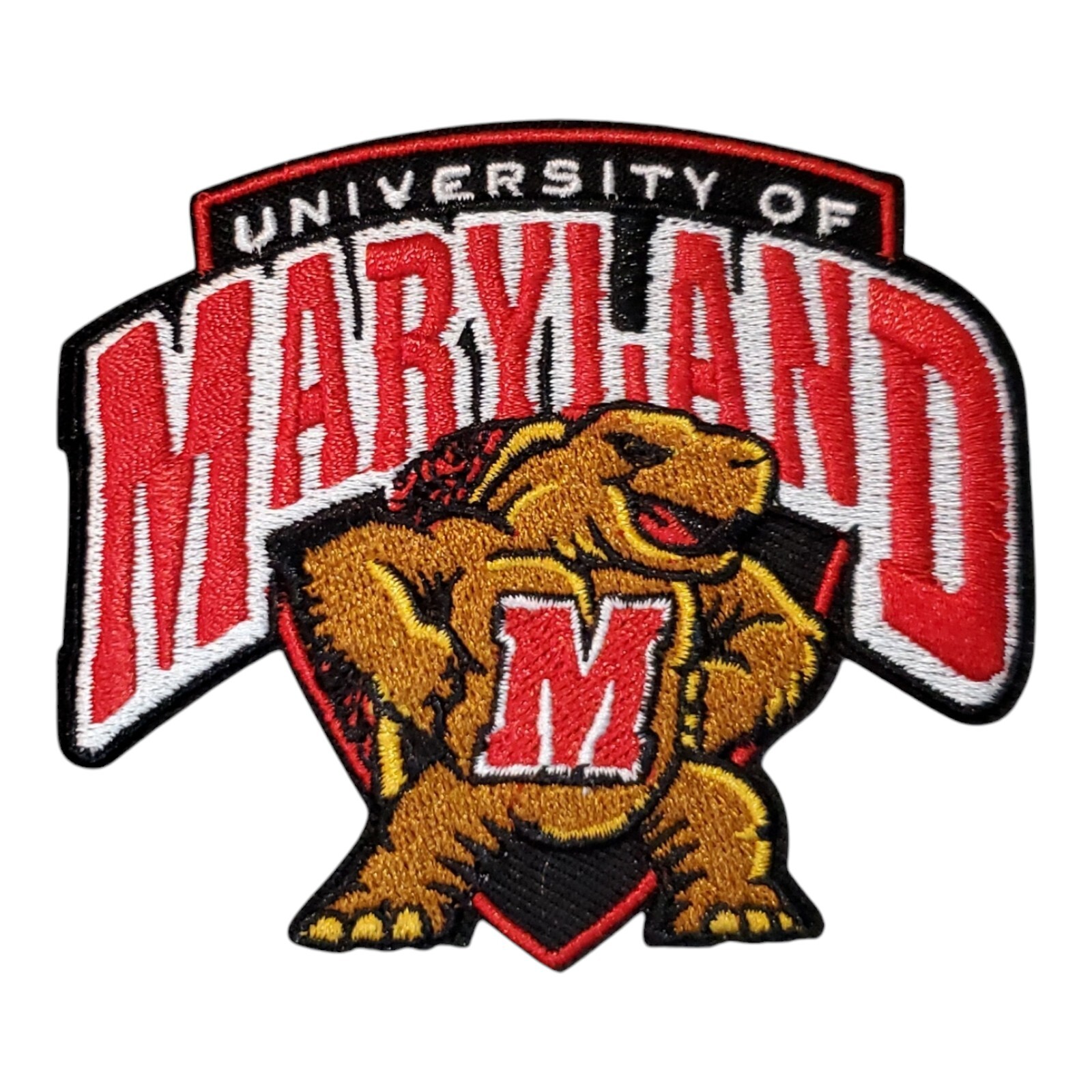 Maryland Terrapins Vintage Style Patch. Embroidered. Iron On. 3.5"x3"