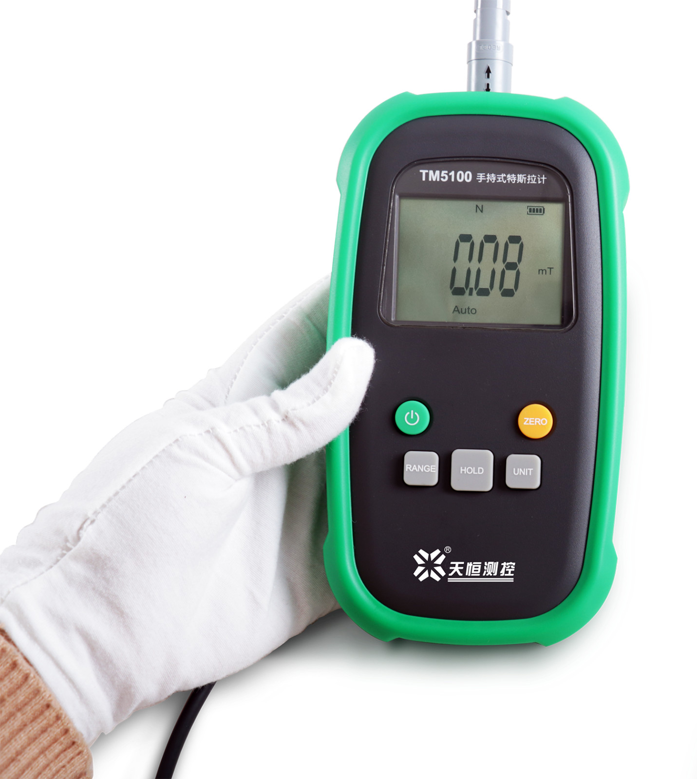 Digital Gaussmeter Gauss Meter Tesla Tester with 1% Accuarcy Axial Hall Probe