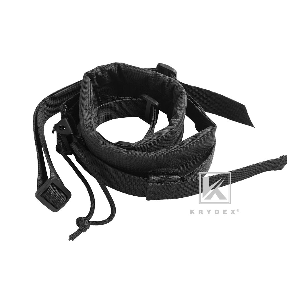 KRYDEX MK2 Sniper Sling Padded Lightweight Quick Tactical Strap 2 Point Black