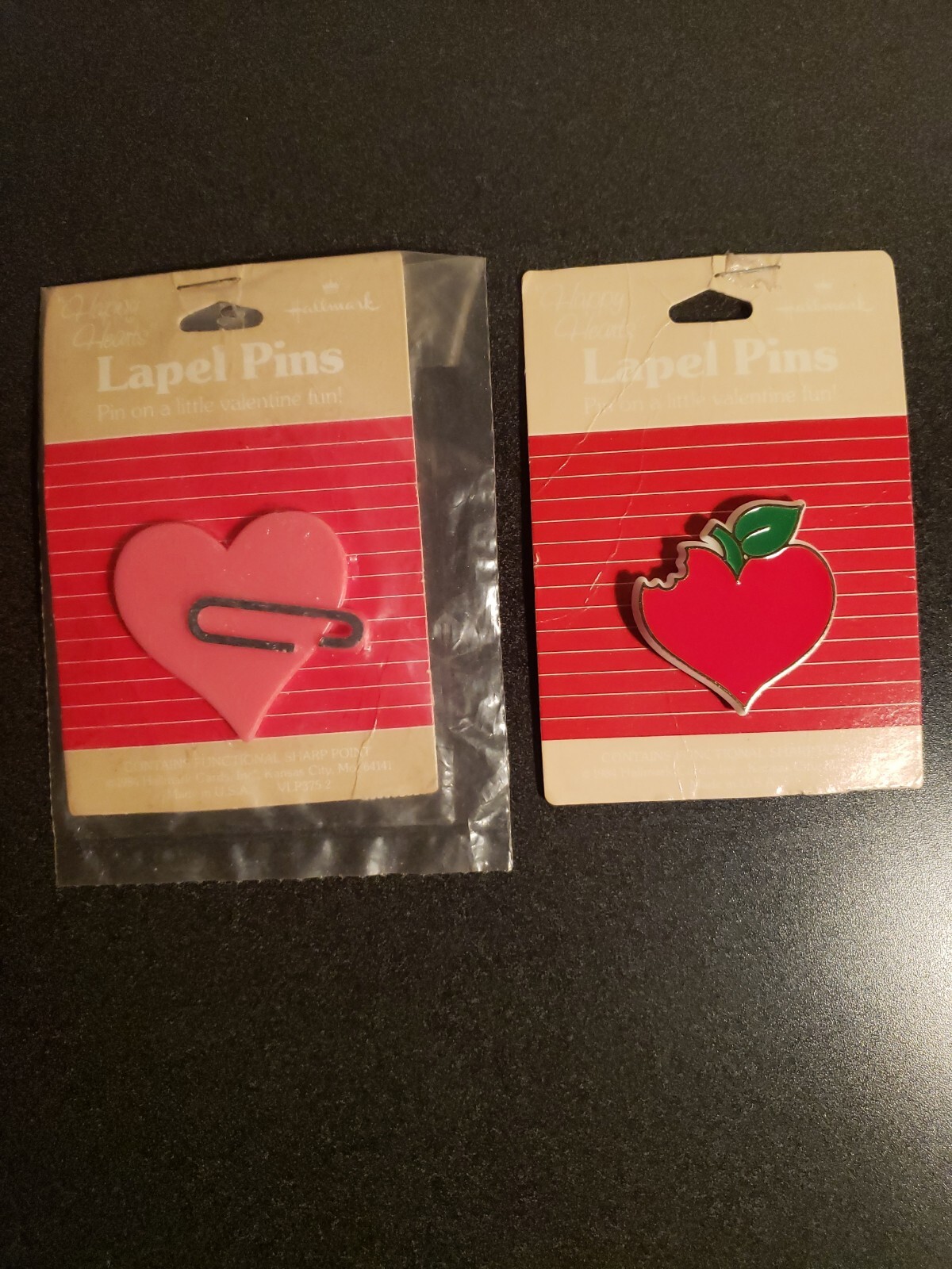 Vintage Hallmark Happy Hearts Valentine's Day Pins