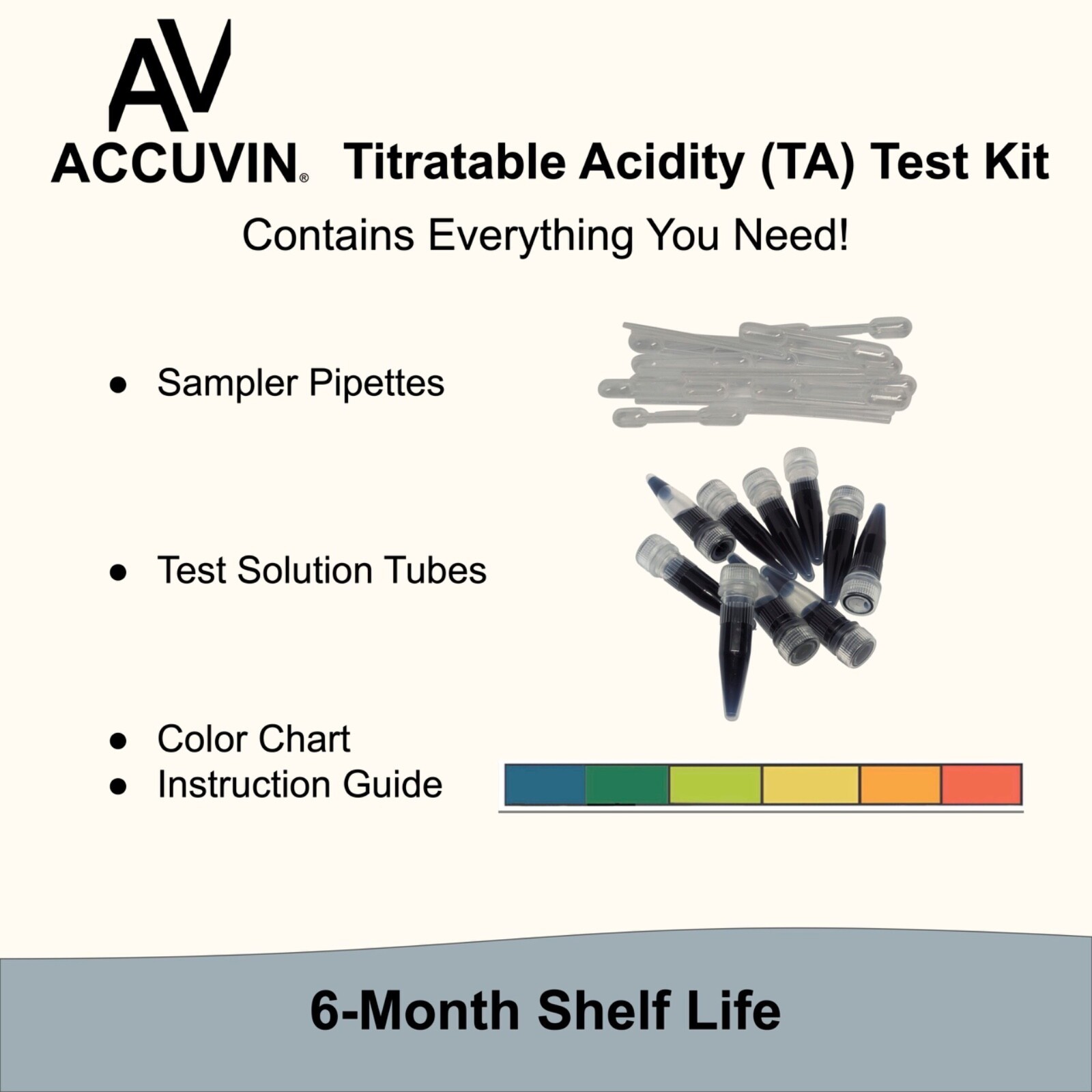 Accuvin Plum/Sour Cherry Titratable Acidity (TA) Test Kit