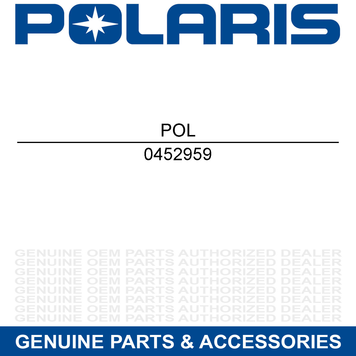 Polaris 0452959 Pressure Sensor Switchback WideTrak IQ Turbo