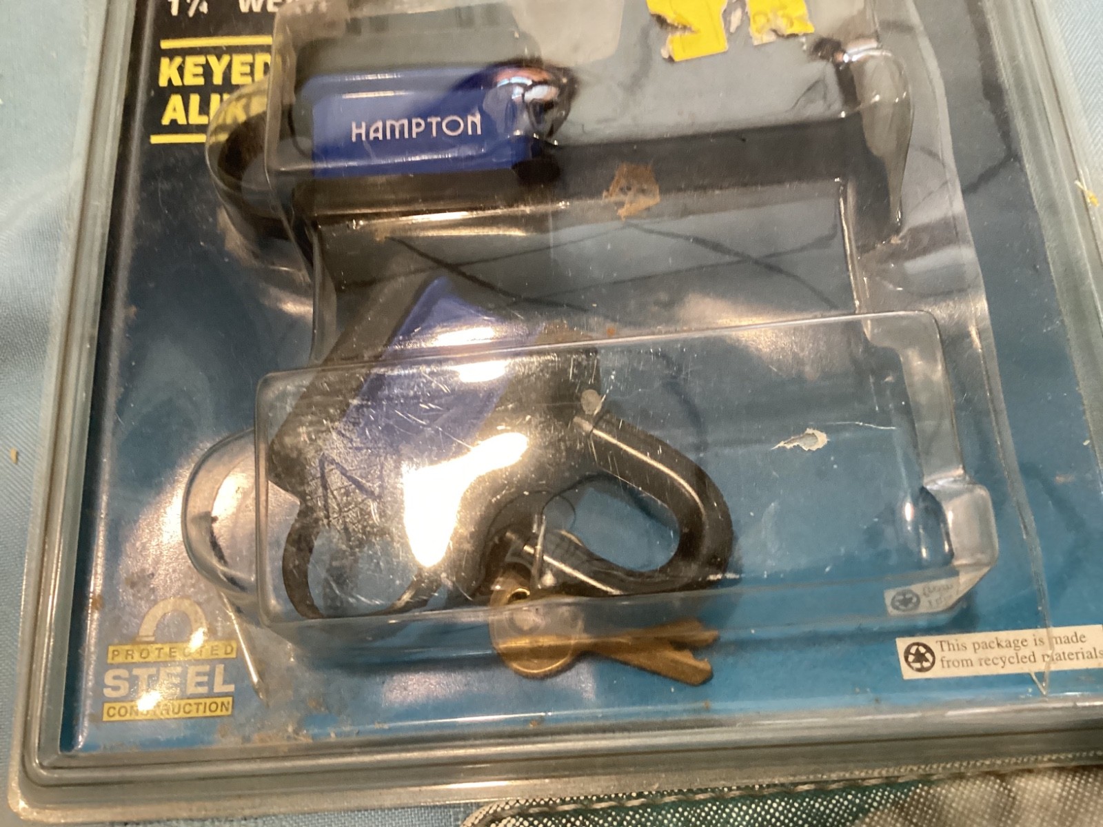2 Hampton Weatherproof Steel Locks MIP