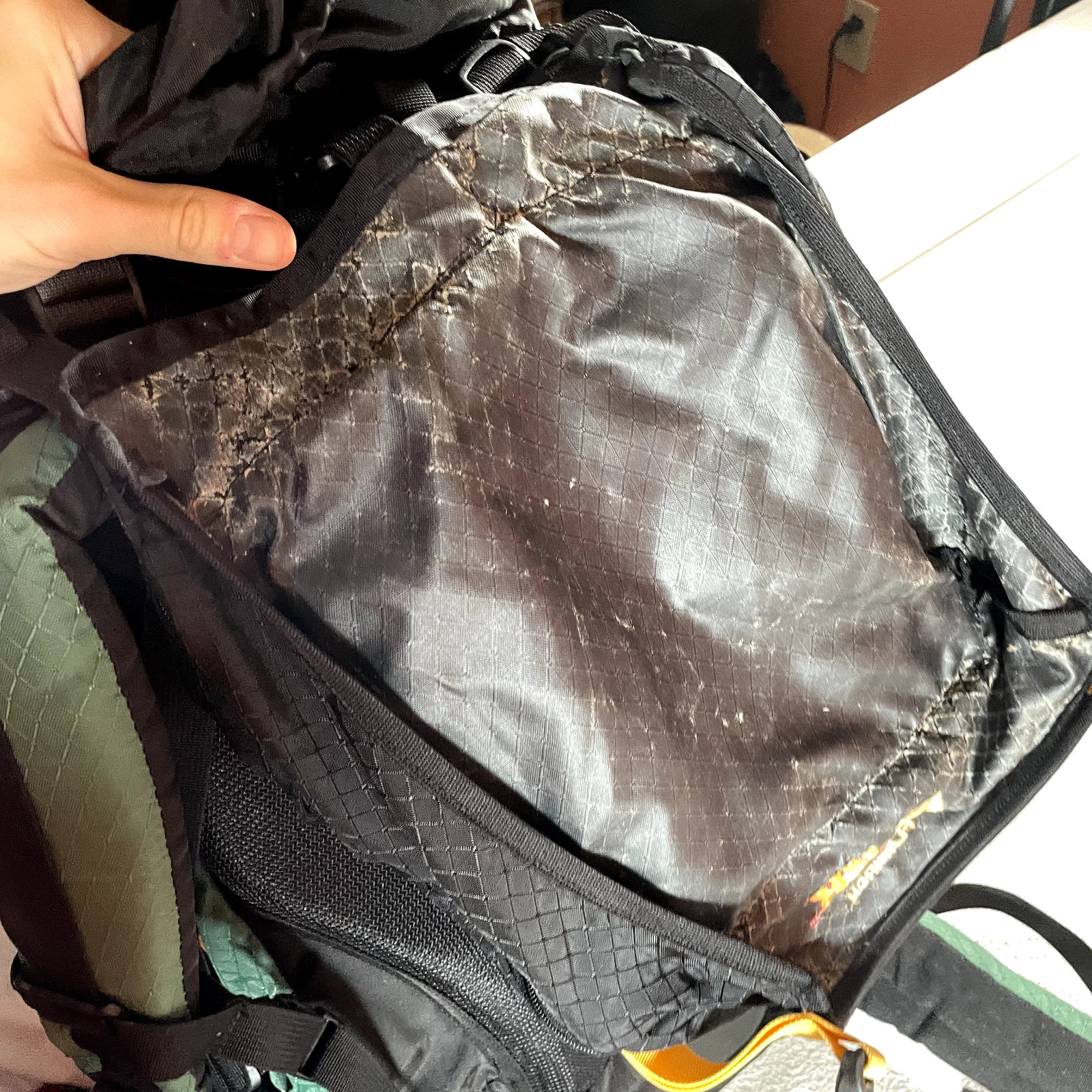 Rokk Hiking Backpack Outdoor Trail Guide Camp Fish Hunt Distressed Inside
