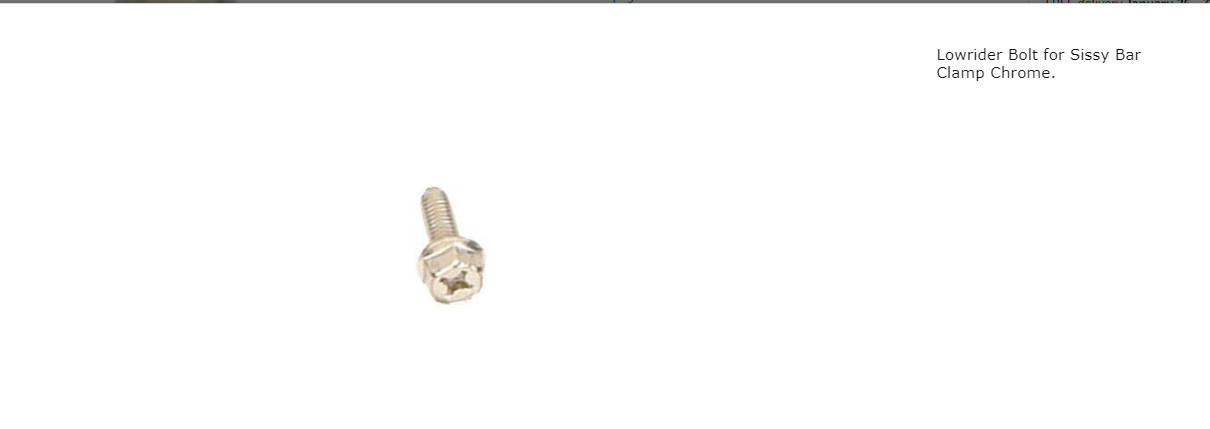 Bike Bolt/Sissy Bar Clamp Chrome. Bike parts,Bicycle parts.