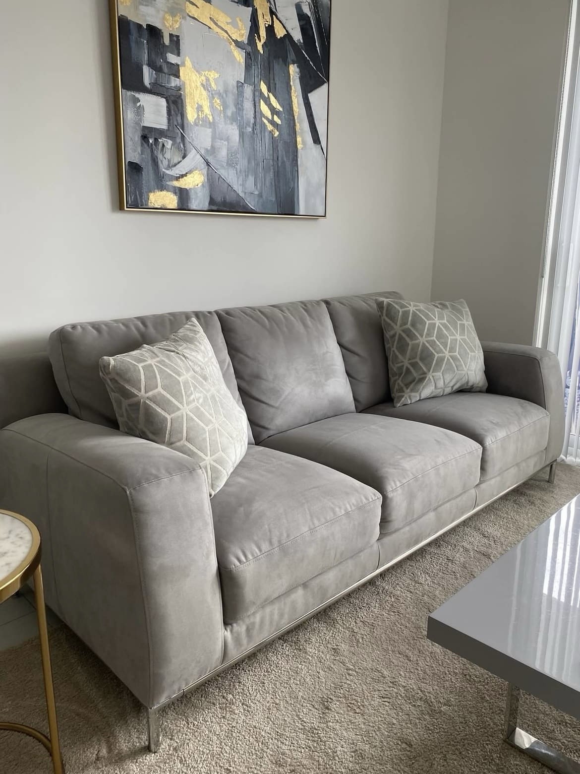3 Seat Sofa -City Furniture. No Signs Of Use. Only 3 Months.