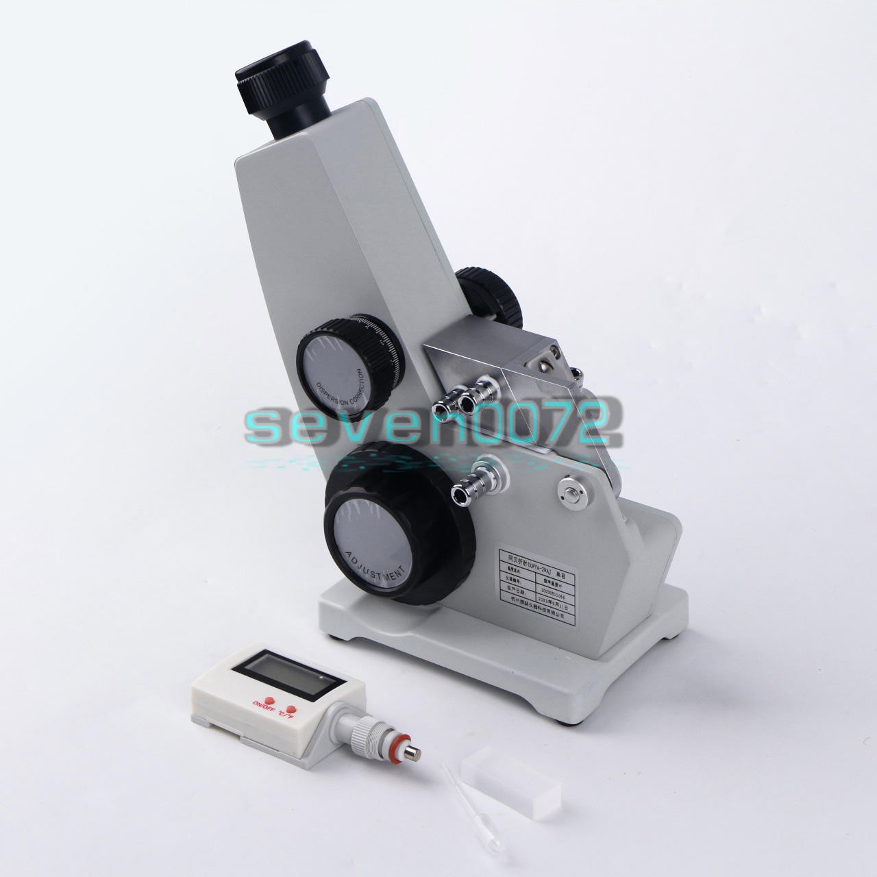 2WAJ Abbe Refractometer 0-95% Brix & 1.300-1.700 ND Lab Monocular
