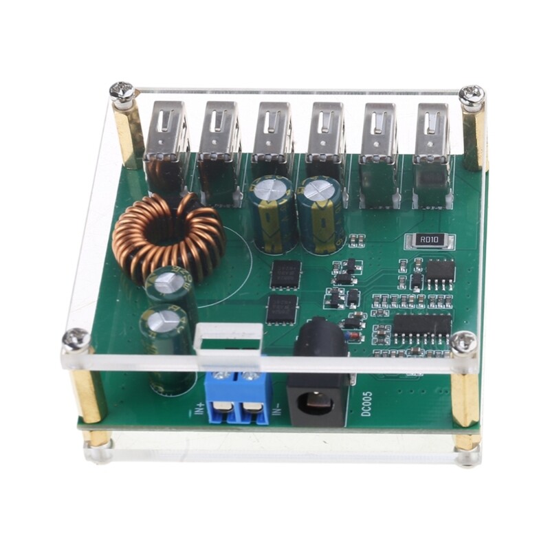 DCBuck Power Voltages Converter Module 6USB Output For Electronics Projects