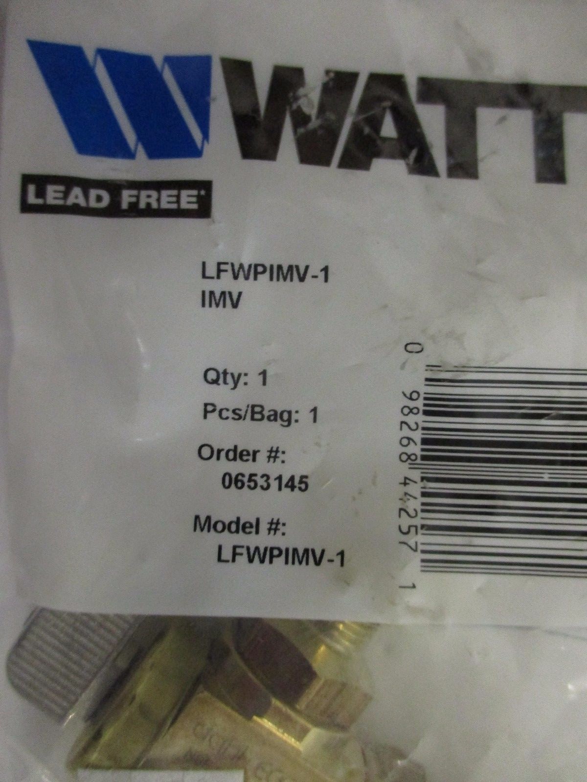 New WATTS Ice Maker Valve LFWPIMV1 NEW IN PACKAGE