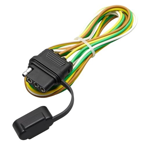 4 Pin Vehicle Side Trailer Wiring Harness 49 Inch, 16AWG 4 Vehicle-side (4ft)