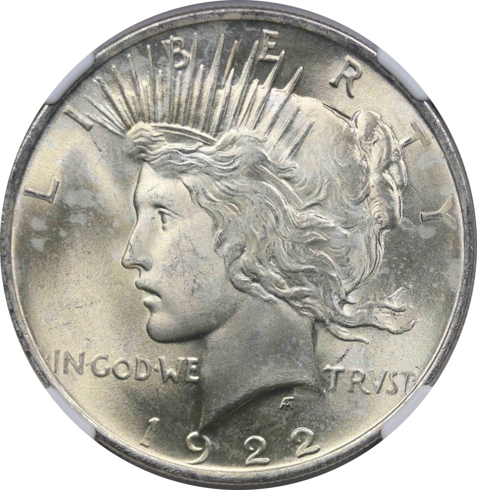 1922 $1 NGC MS 65 Peace Silver Dollar