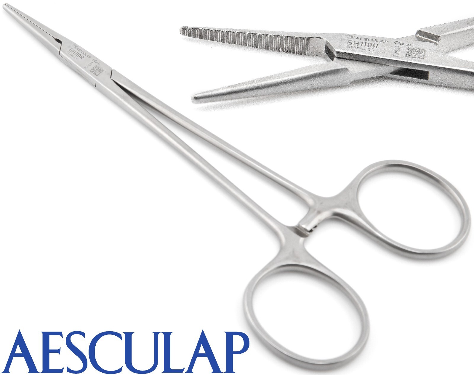AESCULAP BH110R Hemostatic Hilsted Mosquito Clamps STR Forceps Serrated Jaw 5"