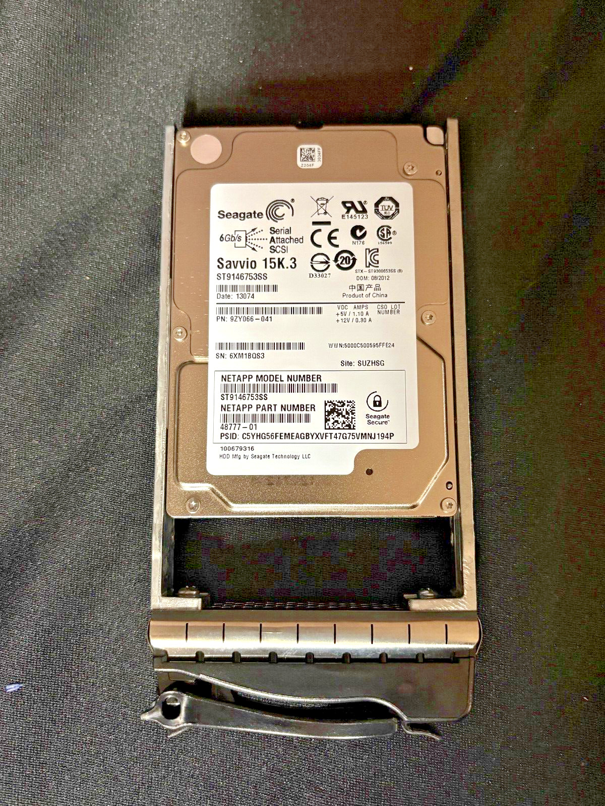 Seagate  ST9146753SS    146GB SAS - 15K - 6Gbps - 3.5" Disk Drive