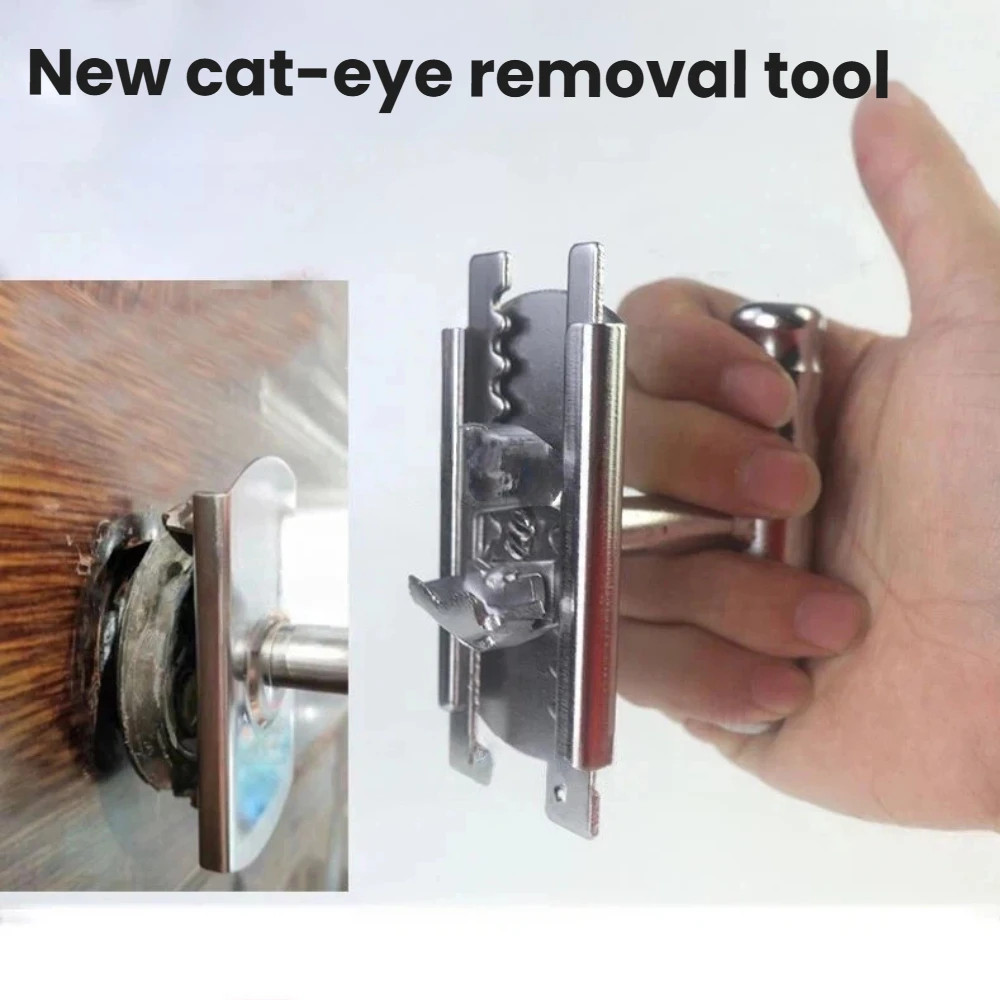 Cat Eye Removal Tool Rotary Self-adjusting Card Gear Peep Hole Pliers Anti-theft